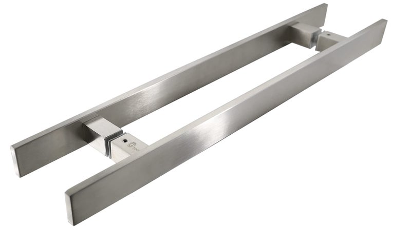 TOGU TG-6018 48 inches Solid Standoffs Heavy-Duty Commercial Grade-304 Stainless Steel Push Pull Door Handle/Barn Door Pull Handle/Glass Pulls, Full Brushed Stainless Steel Finish - Image 1